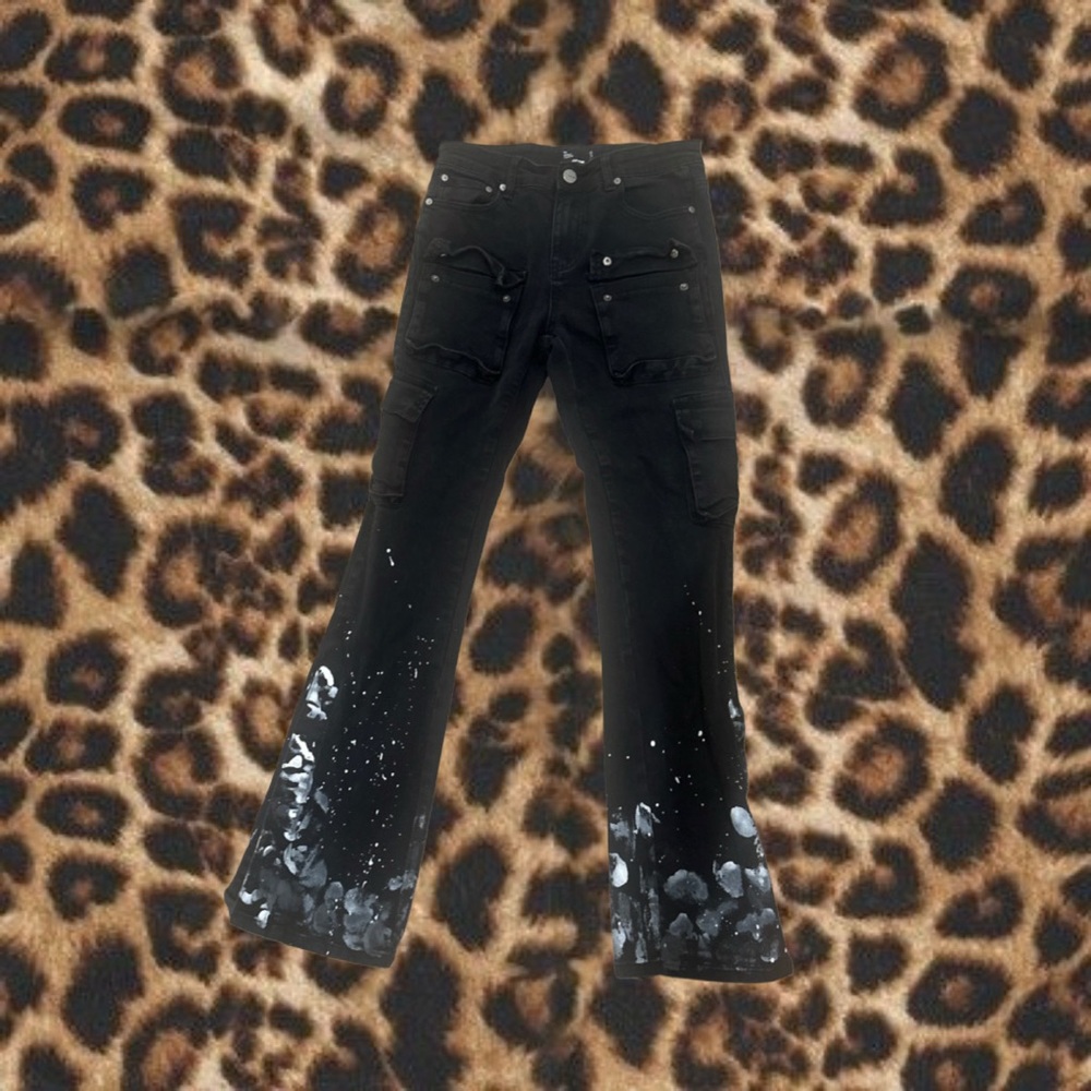 PT01 Black and White Men's Jeans